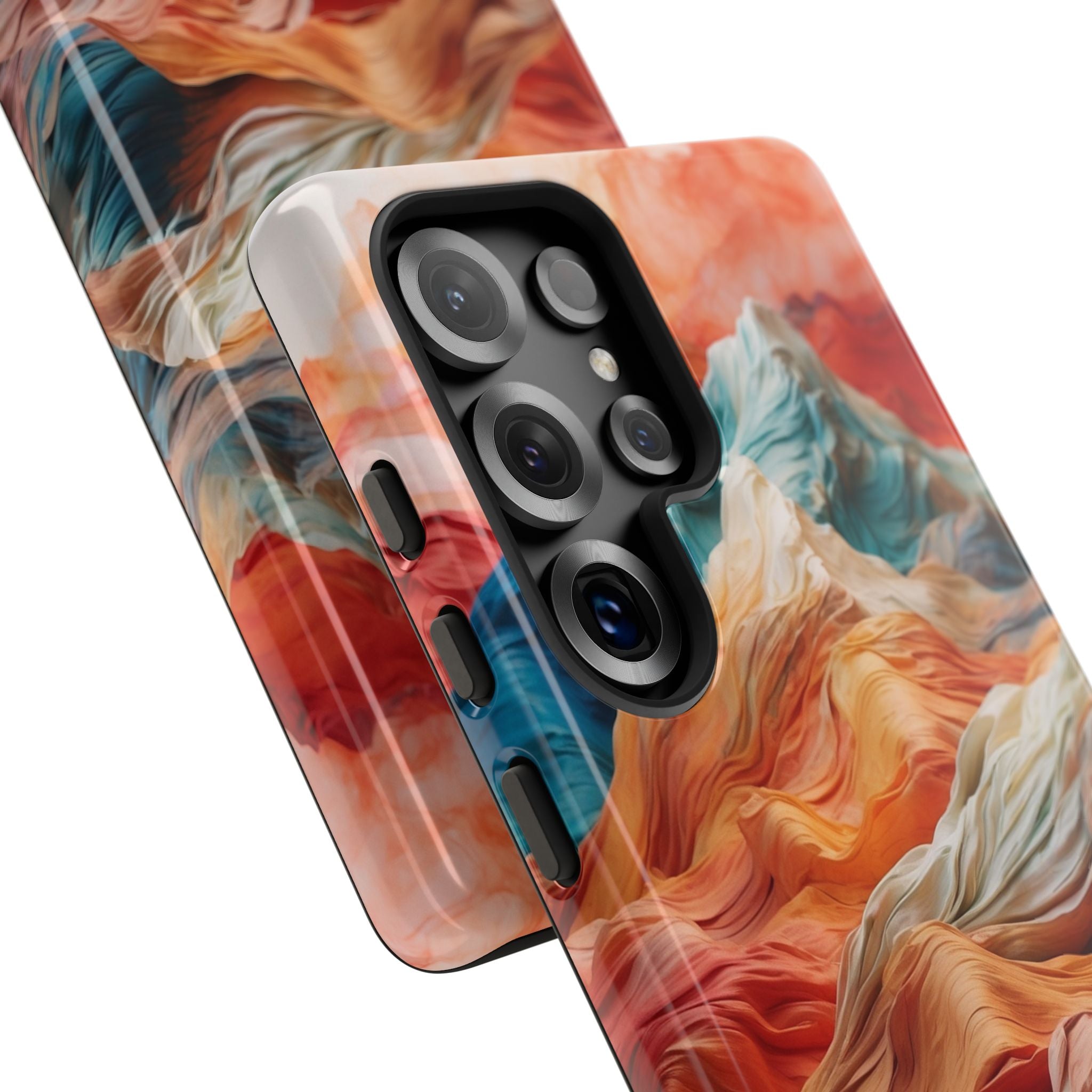 Fabric Peaks Cream Samsung S25 Ultra Case - Tough