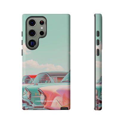 Vintage Turquoise Cars - Tough Samsung S23 Phone Case