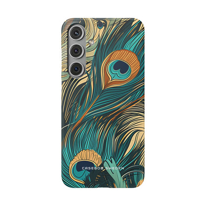 Art Nouveau Peacock Elegance Samsung S24 - Slim Phone Case