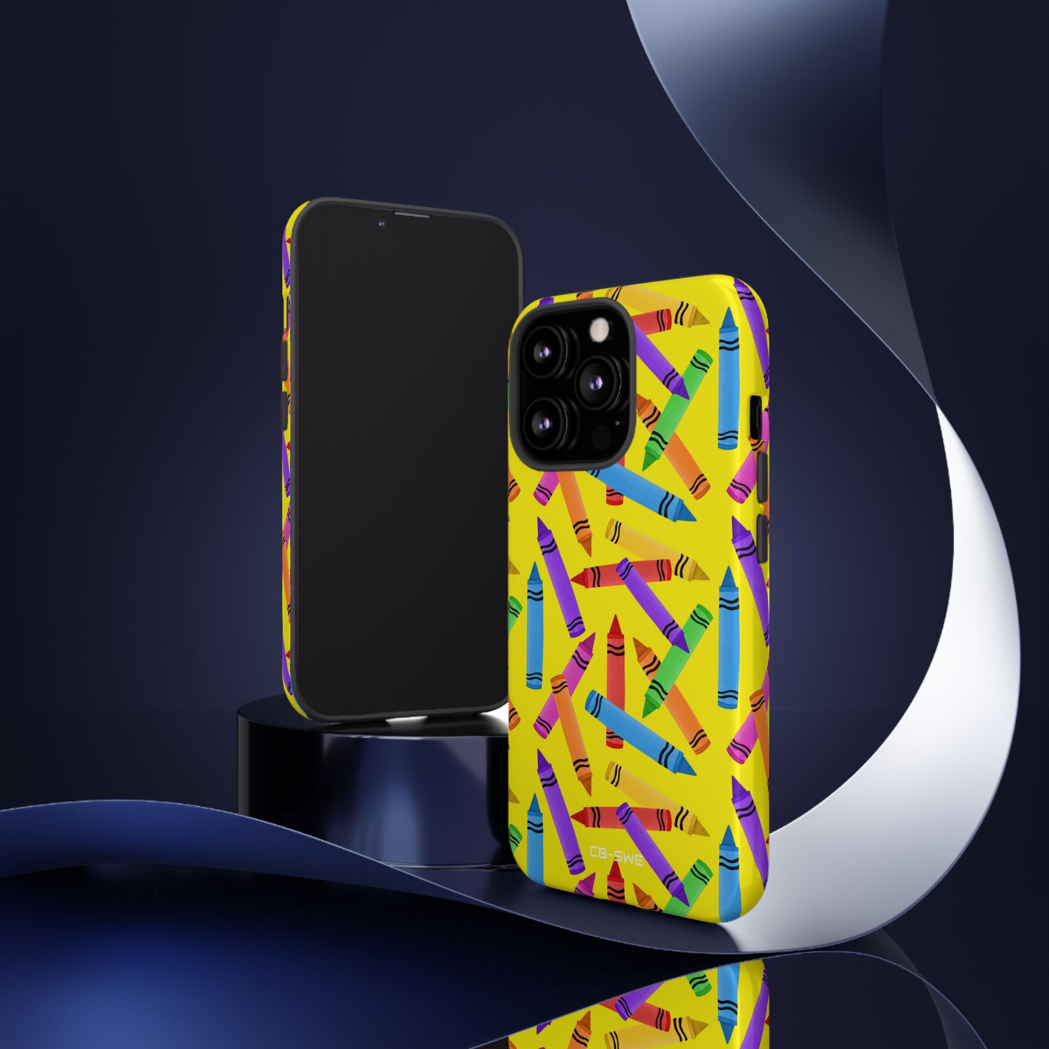 Crayons Scatter Playfully - iPhone Case