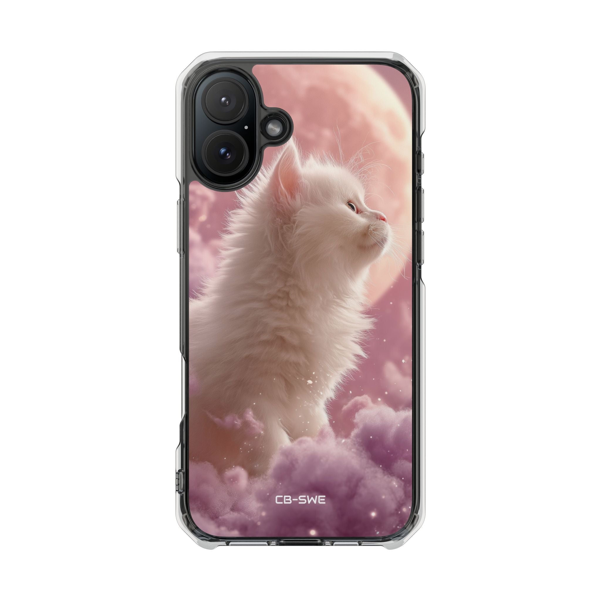 Lunar Cat Soars iPhone Case - Impact