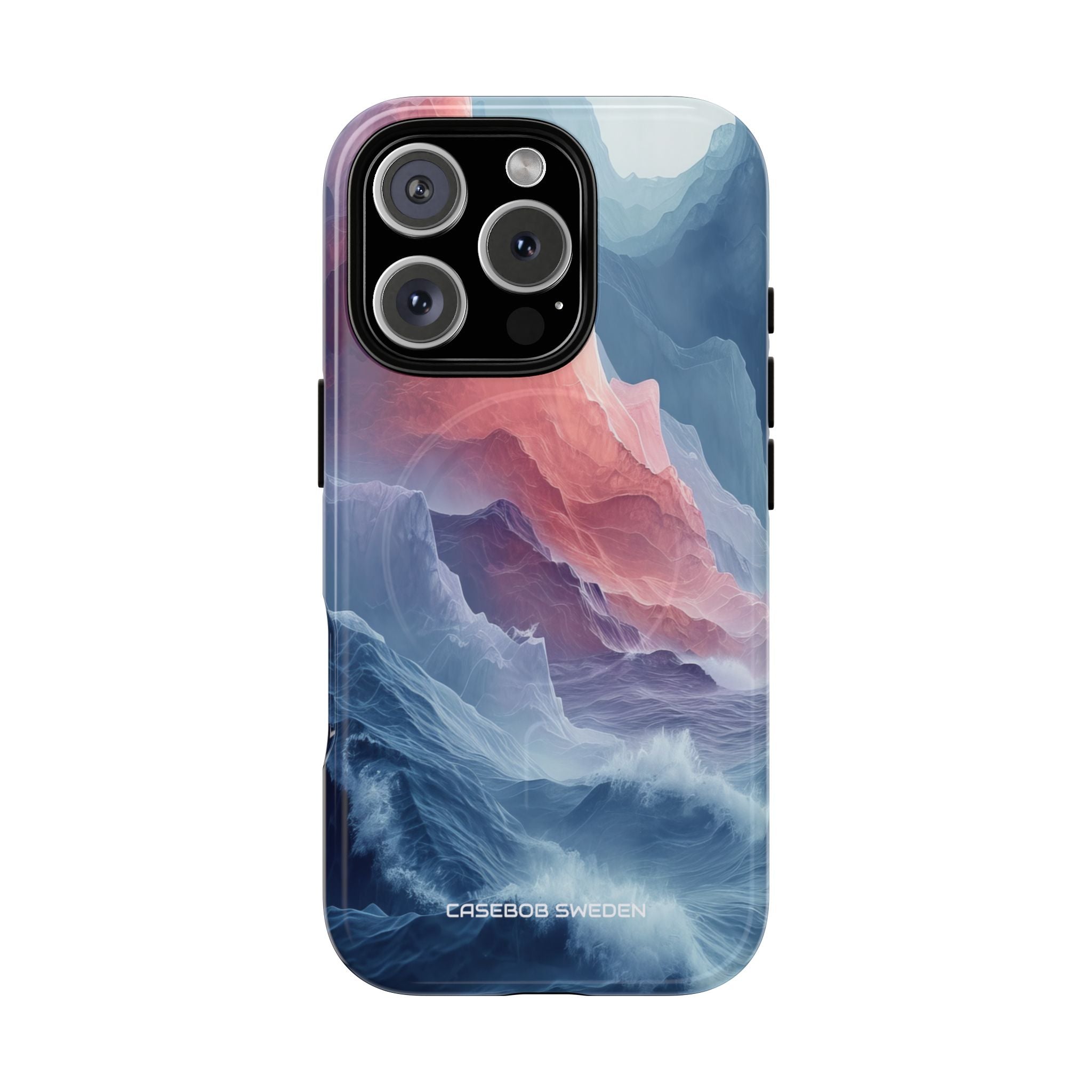 Mountain Wave Serenity - Tough + MagSafe® iPhone 16 Phone Case