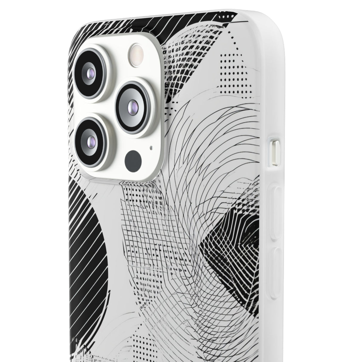 Monochrome Dynamics | Flexible Phone Case for iPhone