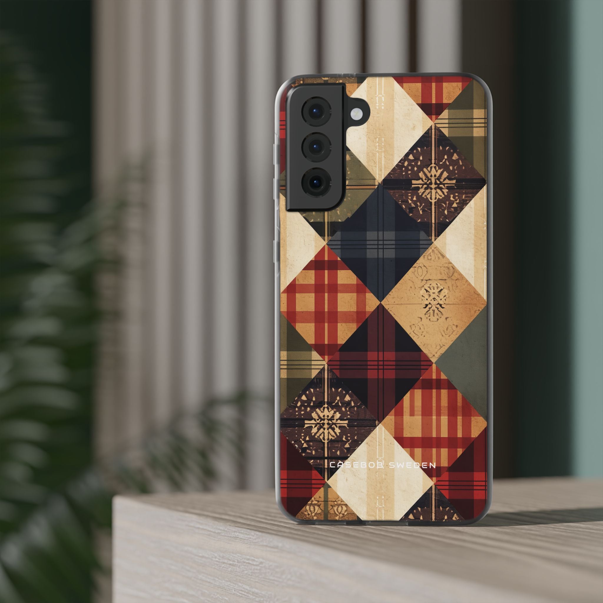 Rustic Geometric Patchwork Harmony Samsung S21 - Flexi Phone Case