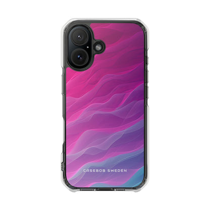 Gradient Oceanflow Waves iPhone 16 - Clear Impact Phone Case