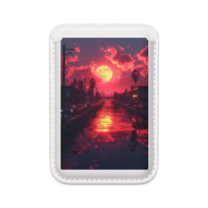 Yellow Moon Reflection Wallet – MagSafe Ready