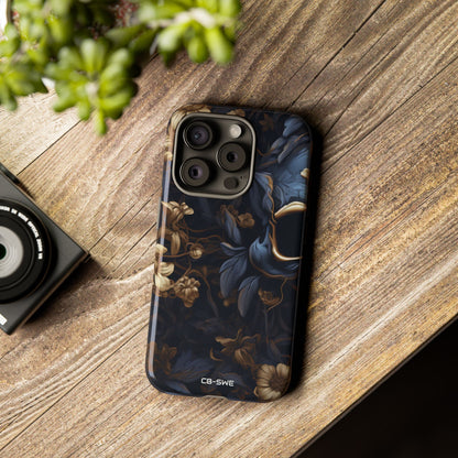 Gothic Floral Skull - iPhone Case