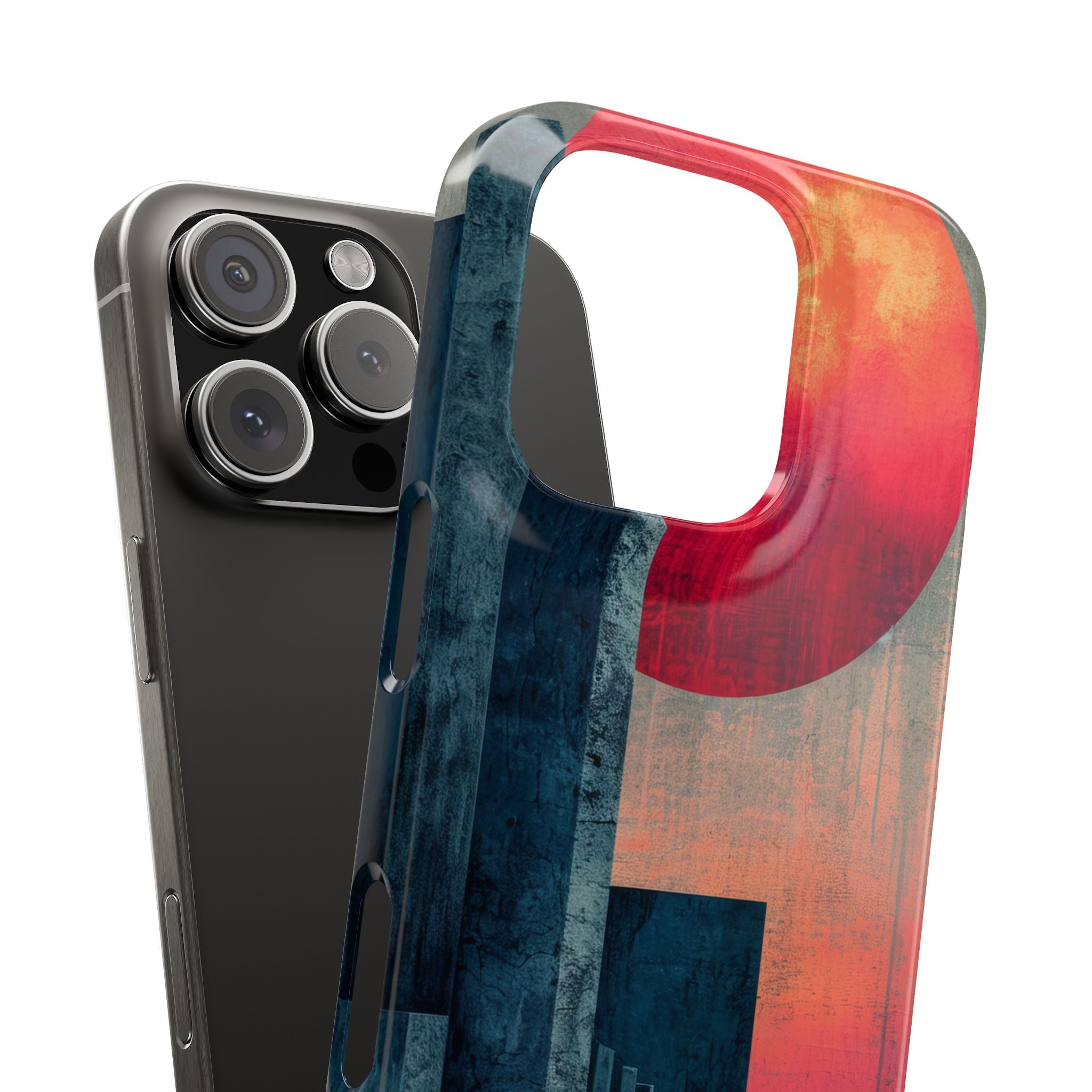 Abstract Geometric Skyline - Slim iPhone 16 Phone Case