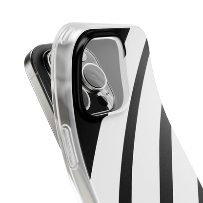 Diagonal Bands Noir iPhone 16 Pro Case - Soft