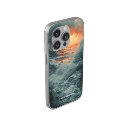 Fiery Wave Power - Flexi iPhone 14 Phone Case