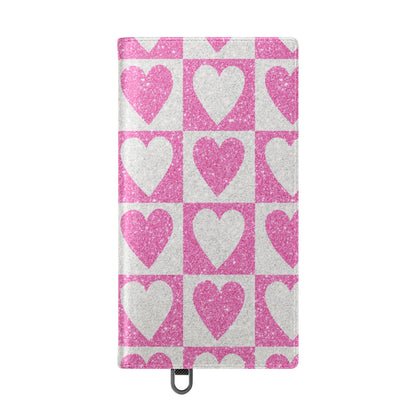 Glitter Heartgrid - Samsung S24 Ultra Case - Wallet