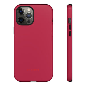 Bright Red Maroon - Protective Phone Case