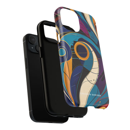 Vintage Vortex Harmony iPhone 15 | Tough+ Phone Case