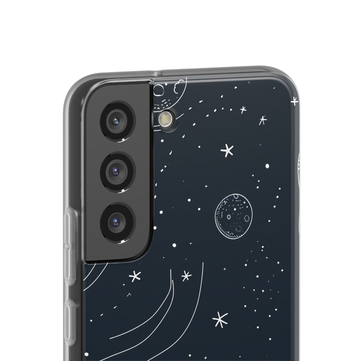 Cosmic Doodle Adventure | Flexible Handyhülle für Samsung Galaxy