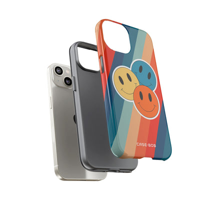 Triple Smile Breeze iPhone 14 Case - Tough