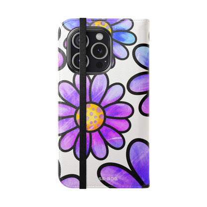 Polka Dot Blossoms - iPhone 15 Pro -lompakkokotelo