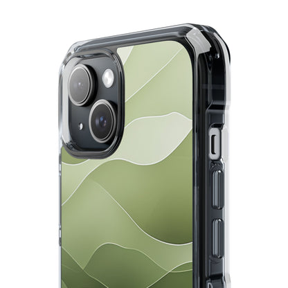 Gradient Emerald Drift iPhone 15 - Clear Impact Phone Case