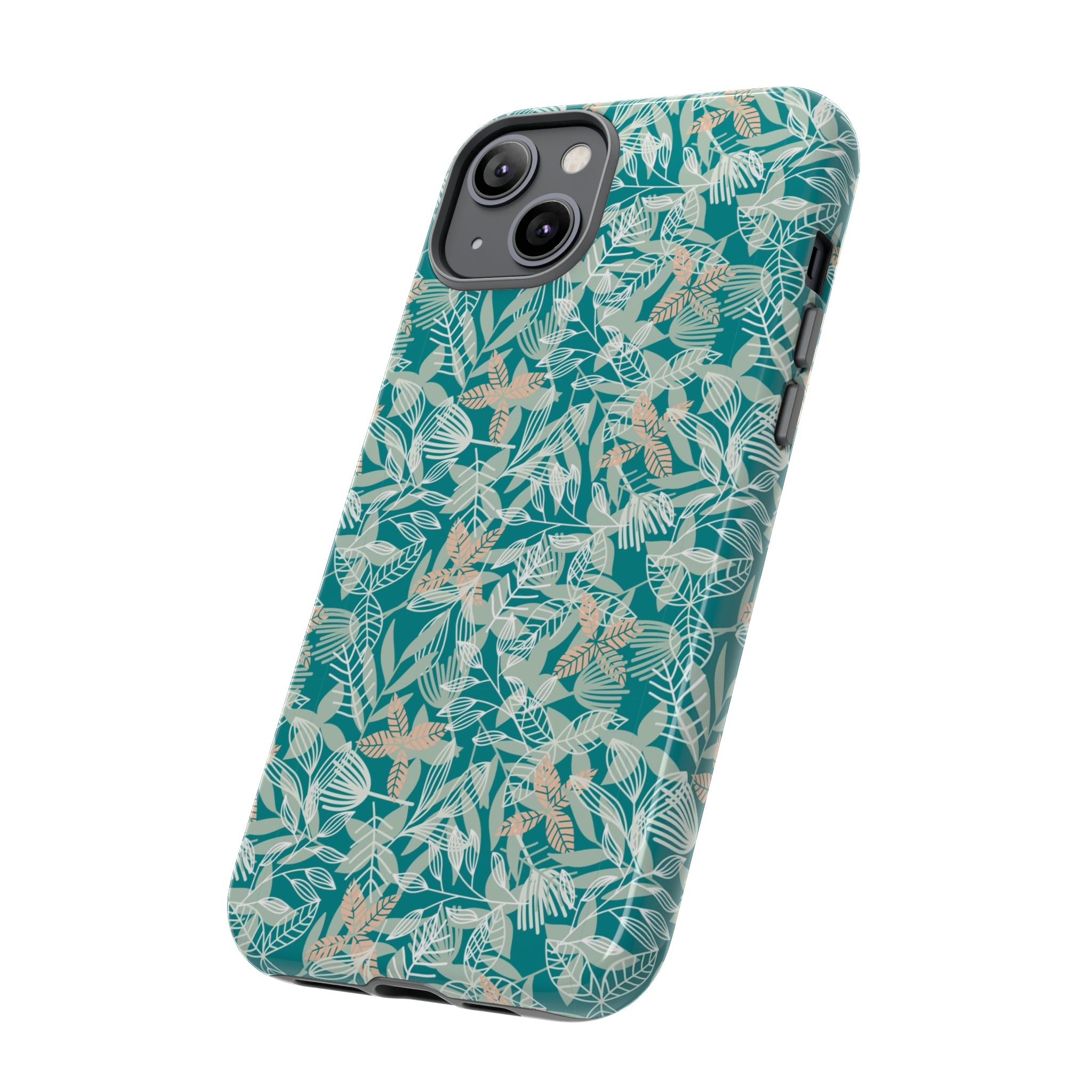 Dark Green Leaf Leaf - Protective Phone Case