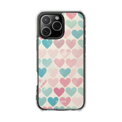 Retro Hearts Symmetry iPhone Case - Impact