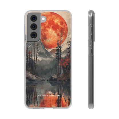 Celestial Glow Over Reflective Landscape Samsung S21 - Flexi Phone Case