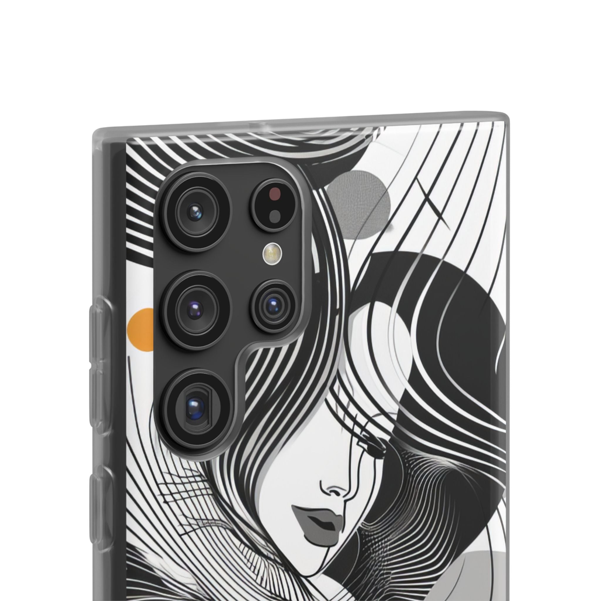 Fluid Noir Rhythm | Flexible Phone Case for Samsung Galaxy