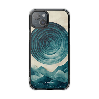 Waves Embrace Circles iPhone Case - Impact