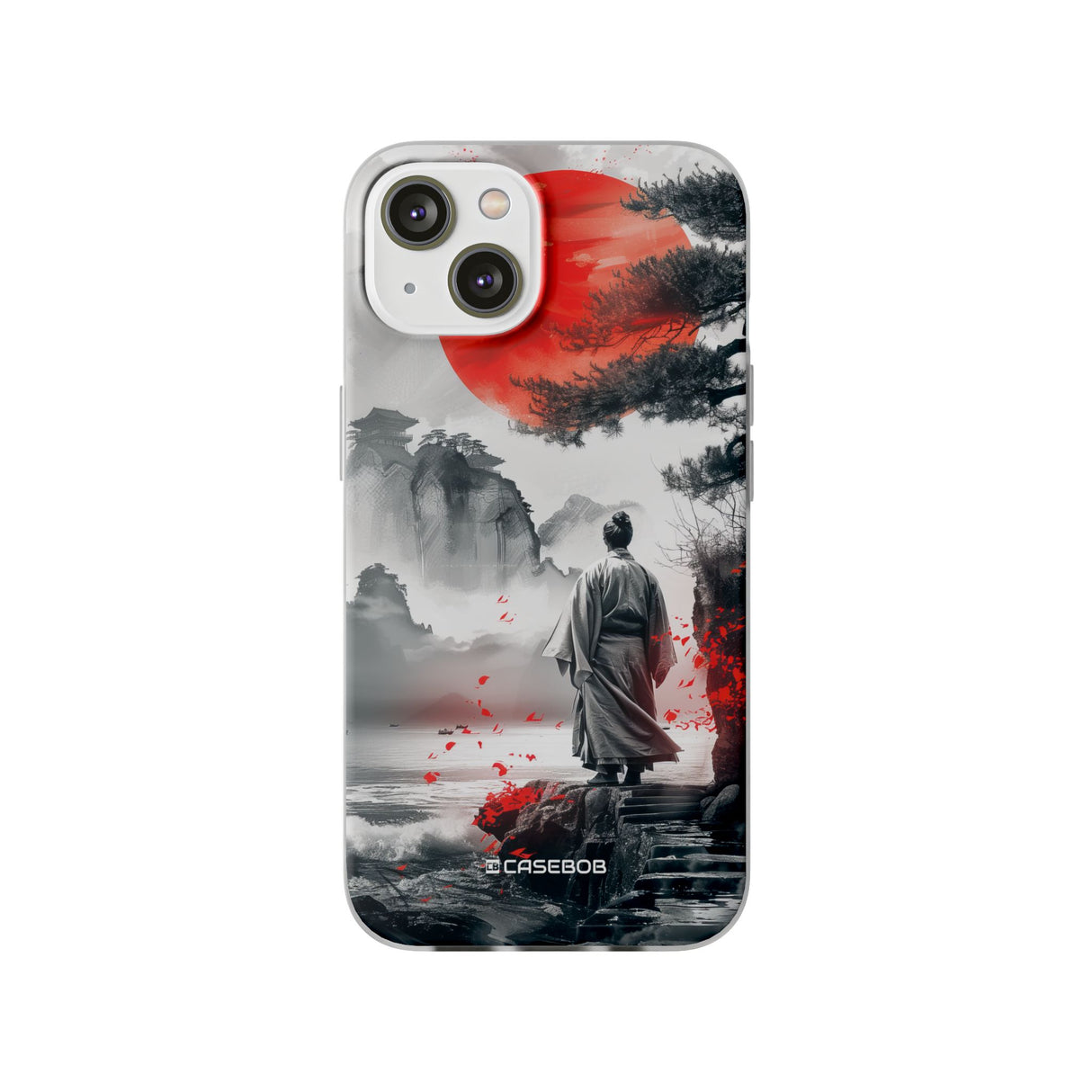 Serene Samurai Sunrise | Flexible Phone Case for iPhone