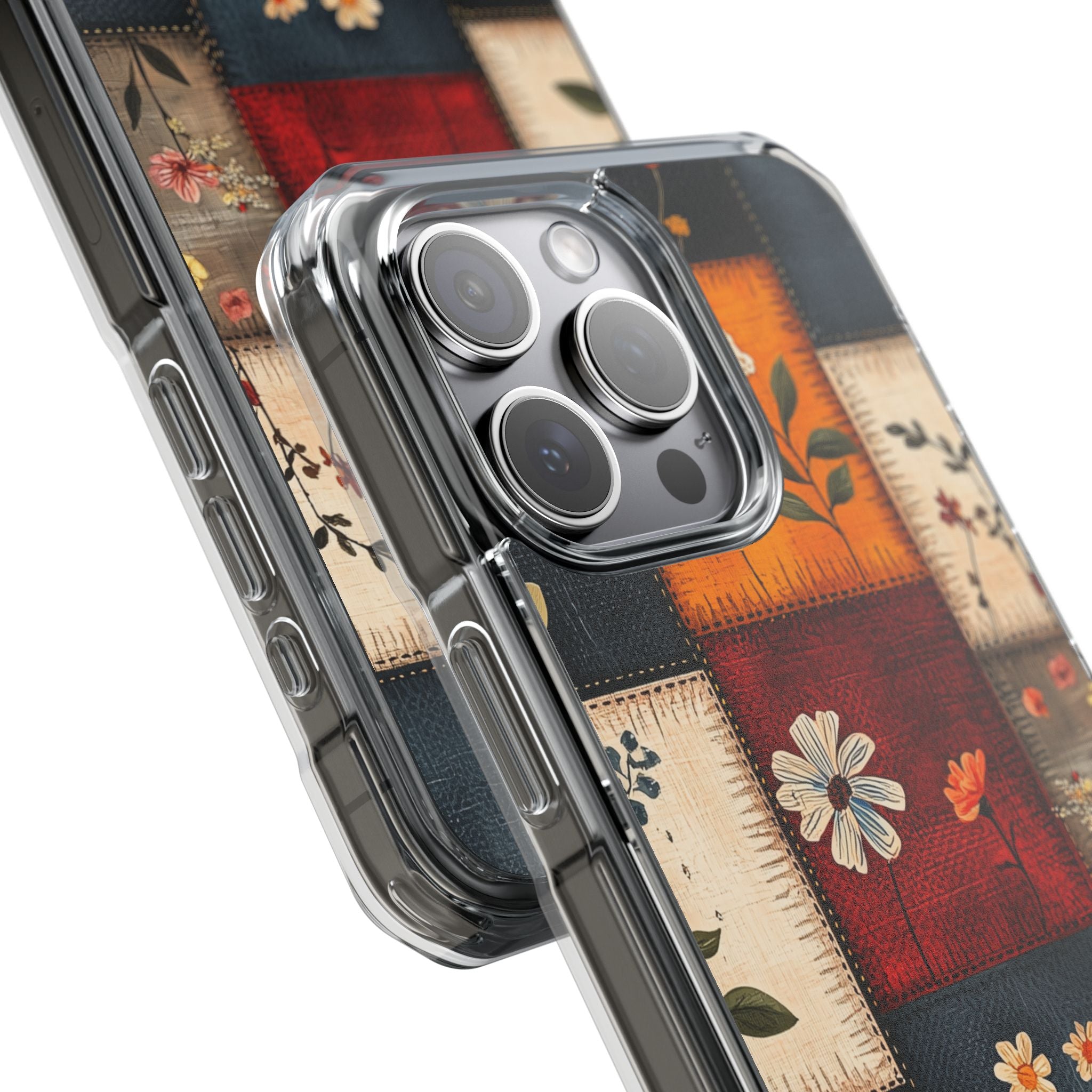 Patchwork Blooms iPhone 15 Pro Max Case - Impact