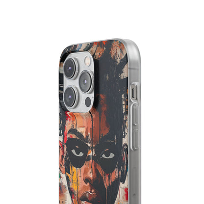 Masked Portrait Drips iPhone 14 Pro Case - Soft