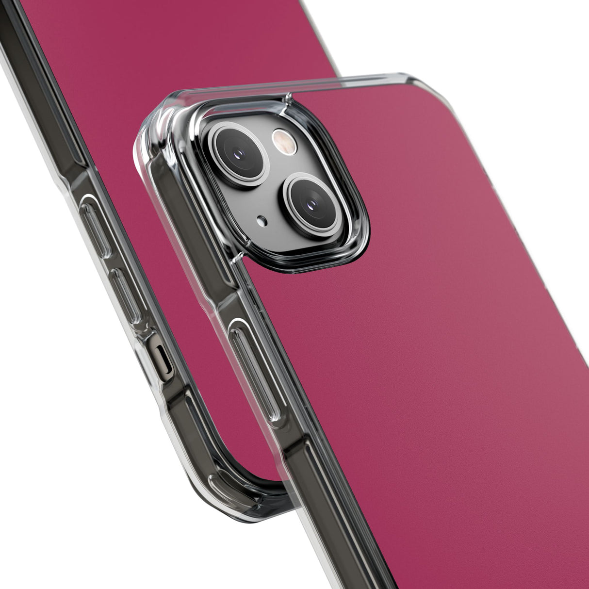 Maroon | Phone Case for iPhone (Clear Impact Case - Magnetic)