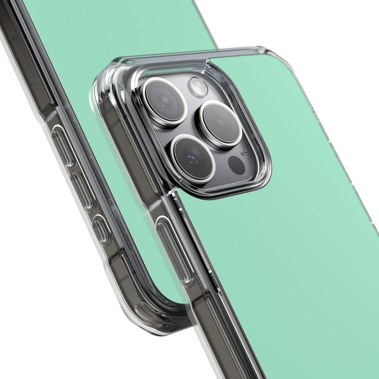 Magic Mint | Handyhülle für iPhone (Clear Impact Case - Magnetisch) 