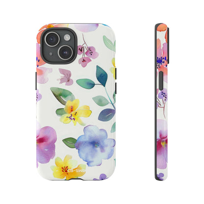 Whimsical Watercolor Florals - iPhone Case