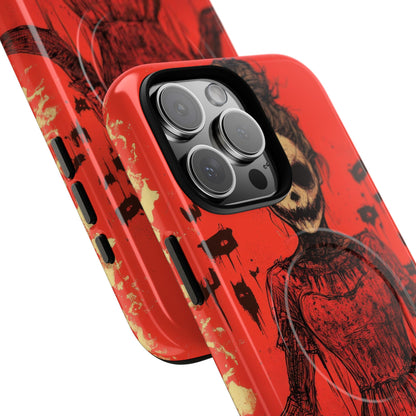 Haunting Scarlet Descent iPhone 16 | Tough+ Phone Case