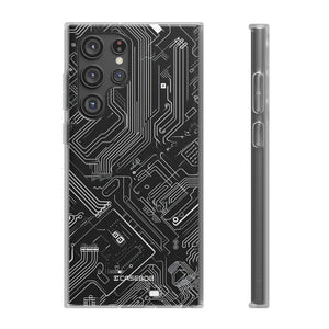 Cyber Circuitry Art | Flexible Phone Case for Samsung Galaxy