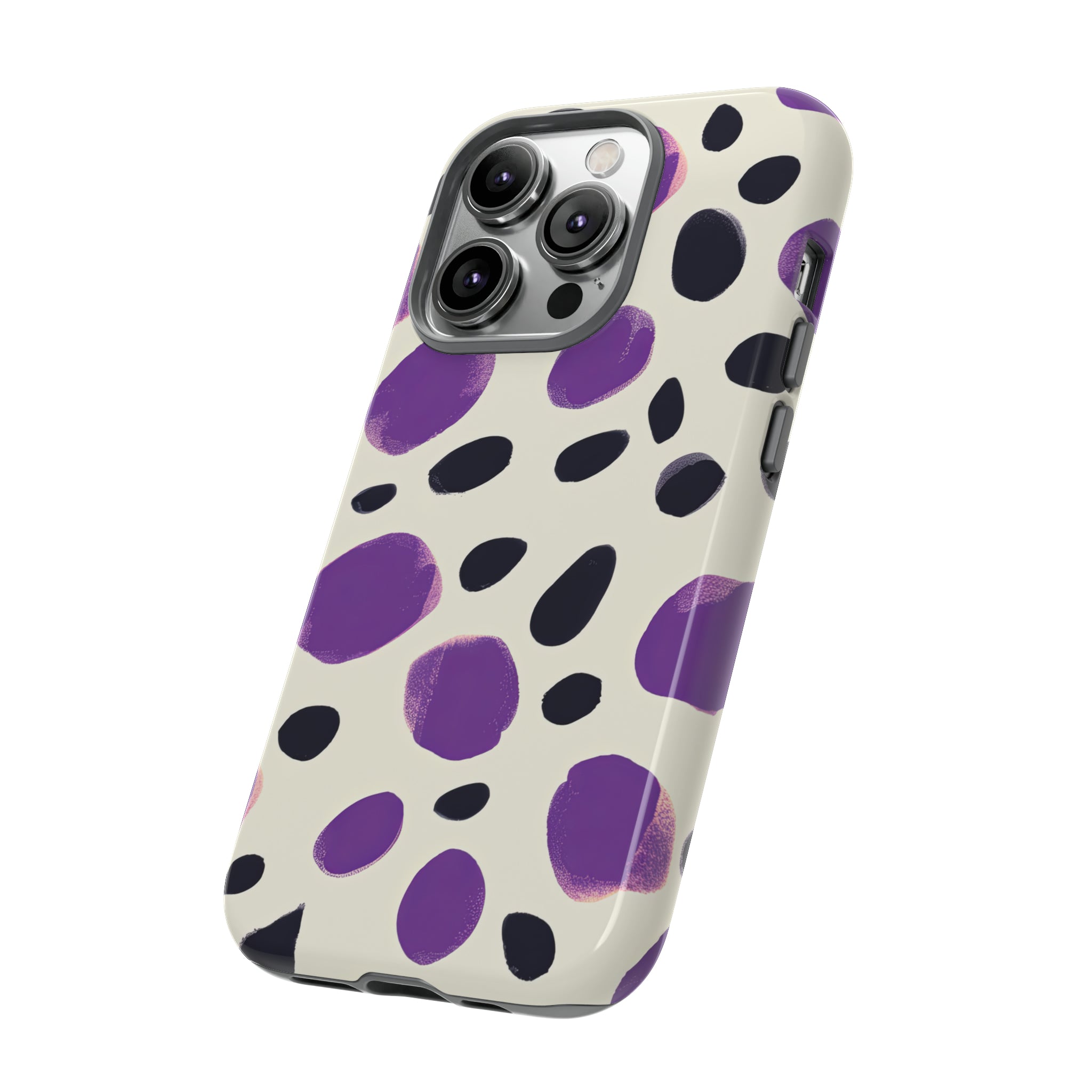 Purple Dot Matrix Case - Protective Phone Case