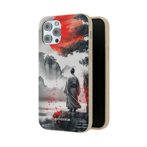 Serene Samurai Sunrise | Biodegradable Phone Case