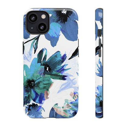 Blue Blossom Radiance iPhone 13 Case - Tough