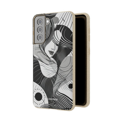 Fluid Noir Rhythm | Biodegradable Phone Case