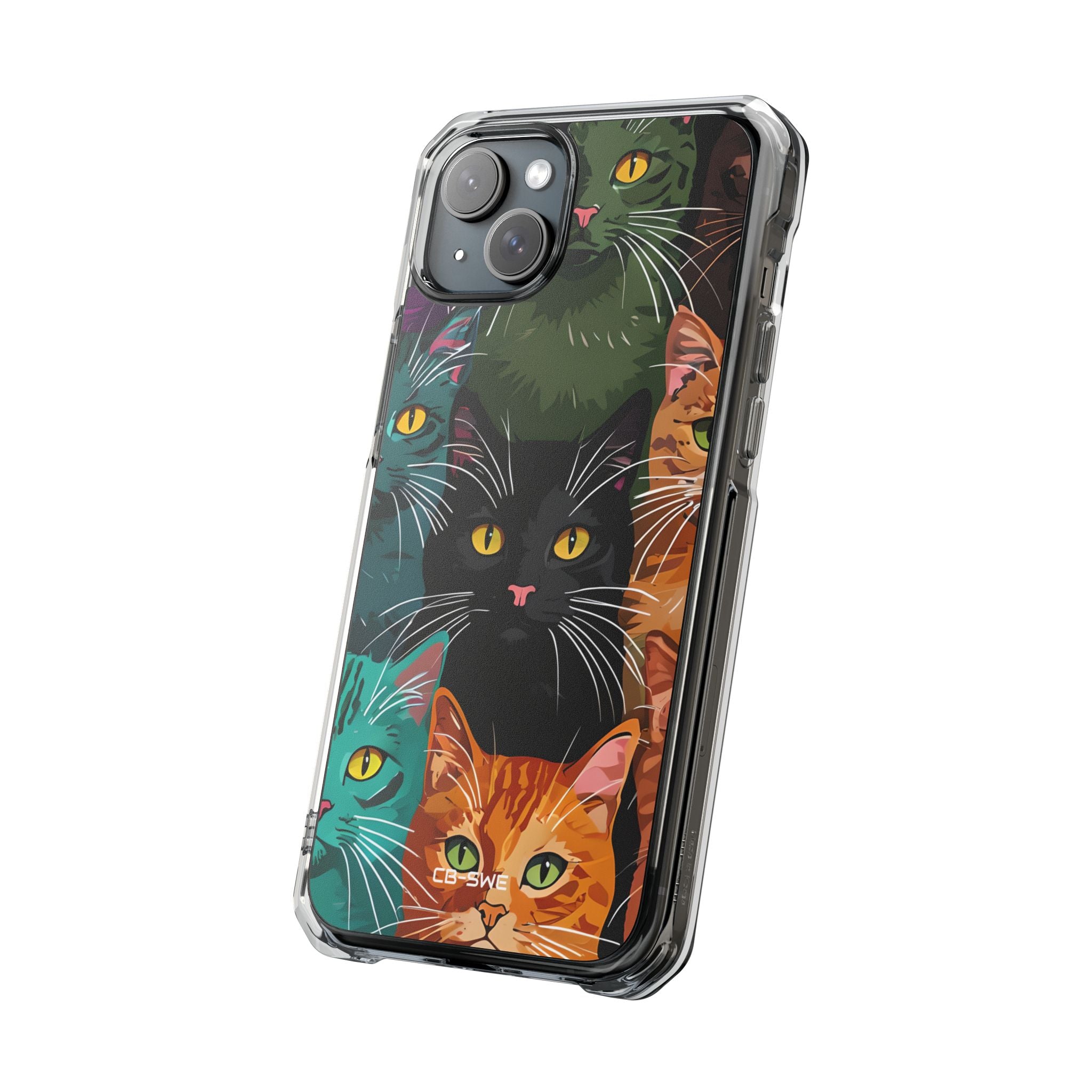 Colorful Cat Charisma iPhone Case - Impact