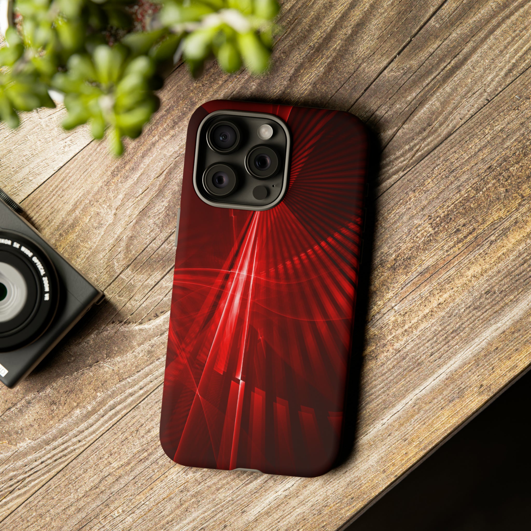 Red Disco Lights - Protective Phone Case