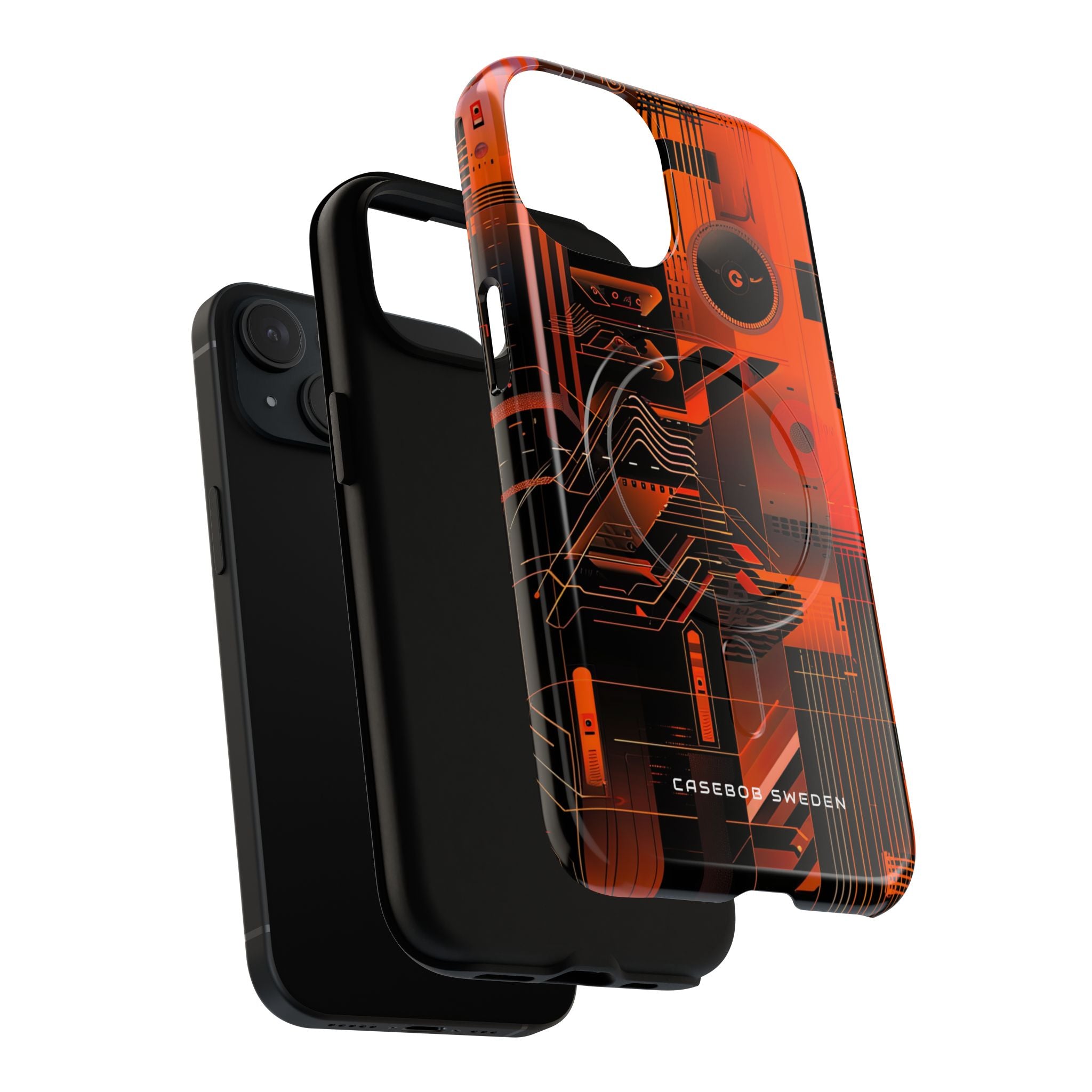 Gradient Circuitburst iPhone 15 | Tough+ Phone Case