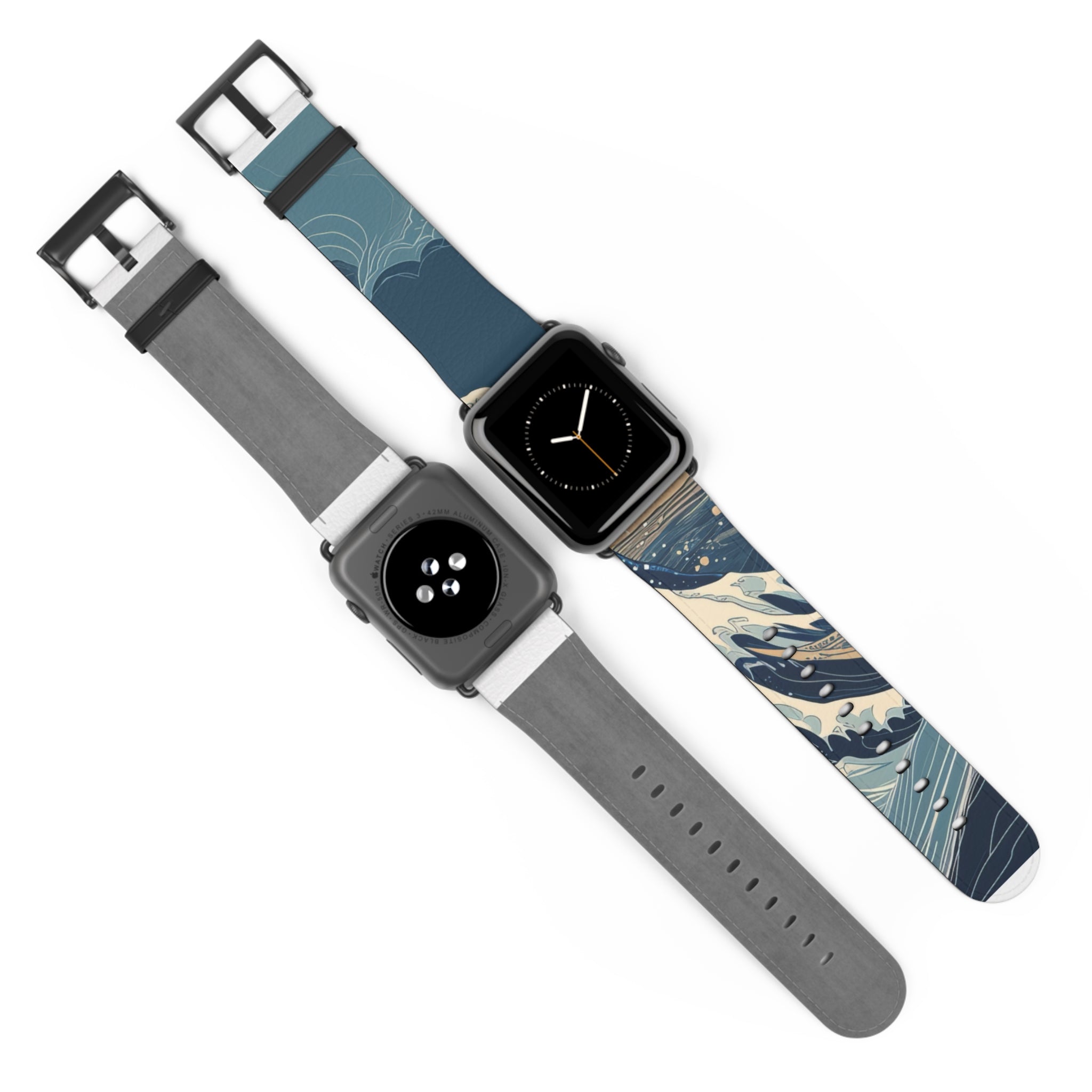 Cresting Navy Wave - Watch Band