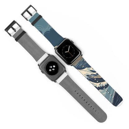 Cresting Navy Wave - Watch Band