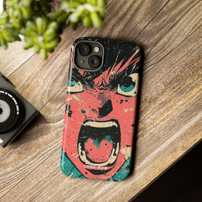 Screaming Face Pink iPhone 15 Plus Case - Tough