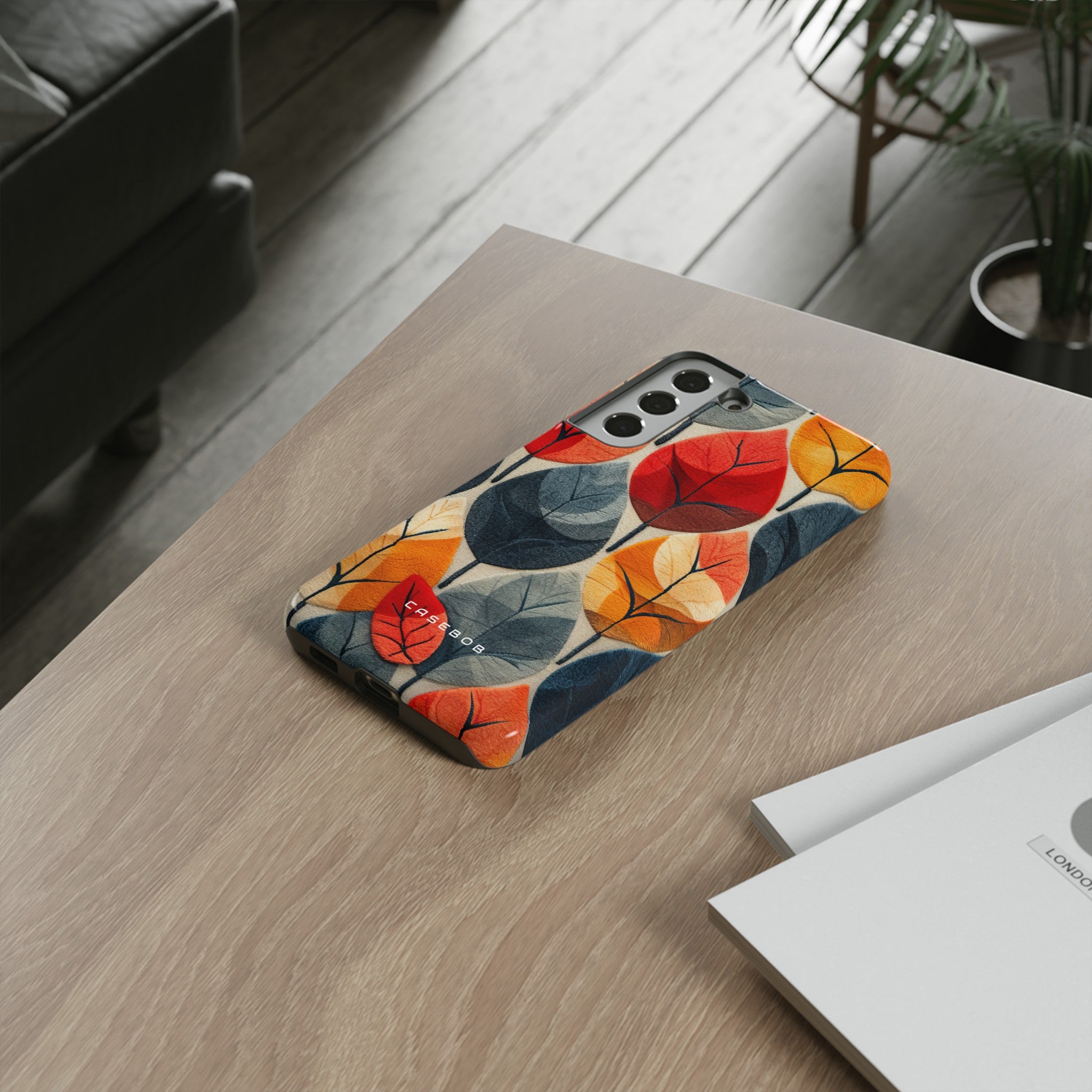 Scandinavian Leafy Serenity - Protective Phone Case