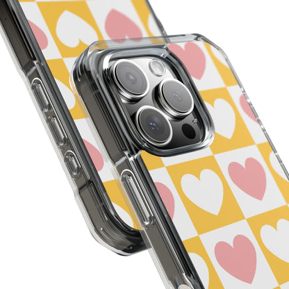 Heart Grid Harmony iPhone Case - Impact