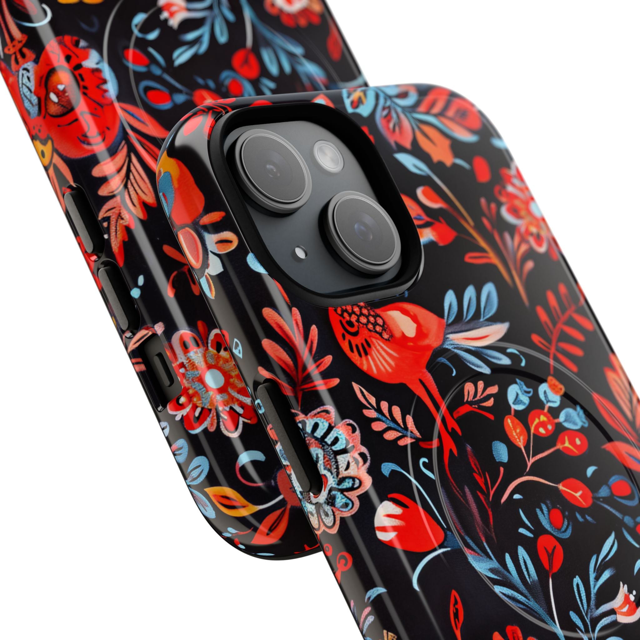 Vivid Birdscape iPhone 15 Case - Tough+