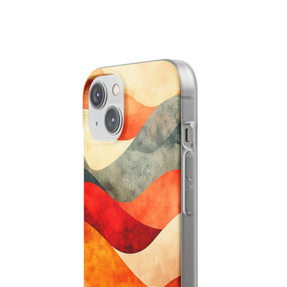 Cracked Wave Sunset iPhone 14 Case - Soft