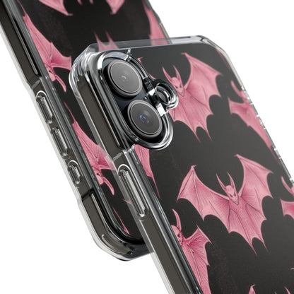 Pink Batwave iPhone 16 Plus Case - Impact