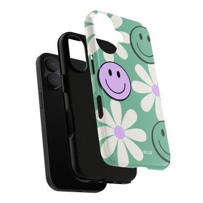 Smiley Daisy Glow iPhone 16 Plus Case - Tough